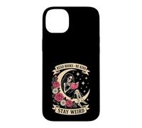 Dark Romance Read Books Be Kind Stay Weird Reading Skeleton Case for iPhone 14 Plus