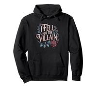 Dark Romance Reader Fell Villain Gothic Rose Skeleton Era Pullover Hoodie