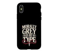 Dark Romance Reader Morally Grey Is My Type Case for iPhone X/XS