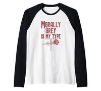 Dark Romance Reader Morally Grey is My Type Raglan Baseball Tee