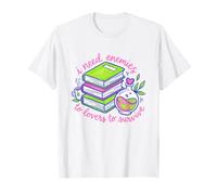 Dark Romance Reader Retro 90s Enemies to Lovers Bookish T-Shirt