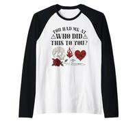 Dark Romance Reader Romantasy Bookish Merch Who Did This You Raglan Baseball Tee