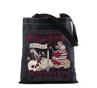 Dark Romance Reader Society Tote Bag Spicy Book Club Gift Dark Academia Bookish Canvas Bag Morally Grey Gift Trigger Warning Book Gift (Dark Romance Tote)