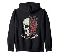 Dark Romance Reader Trope Skull Run Little Mouse Zip Hoodie