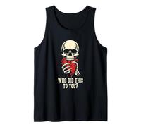 Dark Romance Reader Trope Skull Who Did This to You Tank Top
