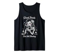 Dark Romance Skeleton Merch Outfits Woman Smut Book Reading Tank Top