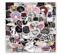 Dark Romance Sticker Pack (110pcs) | Morally Grey Reader Stickers | Spicy Bookish Vinyl Stickers | Kindle Laptop Aesthetic Decals (Dark Romance (110pcs))