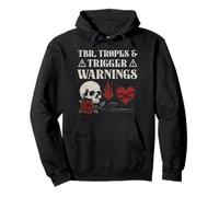 Dark Romance TBR Tropes Trigger Warning Spicy Bookish Merch Pullover Hoodie
