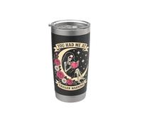 Dark Romance You Had Me At Trigger Warning Reading Skeleton Stainless Steel Insulated Tumbler