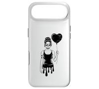 Dark Romantic Girl With Heart Balloon Street Style Case for iPhone Air