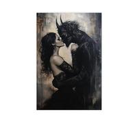 Dark Romantic Wall Art Poster Demon Art Gothic Women's Wall Decoration