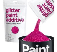 Dark Rose Pink Glitter Paint Additive 100g for Adding Sparkle to Paints & Varnish | Paint Walls Sparkly Add to Emulsion, Acrylic or Lacquer Indoor | Hemway