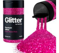 Dark Rose Pink Glitter Shaker, 130g Chunky Glitter, Crafts 1/40" Metallic Flake Dark Rose Pink Sequins, Resin & Epoxy Crafts, Decorating, Halloween, Christmas Nail, Face, Hemway