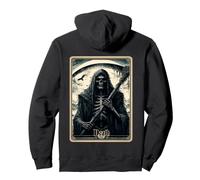 Dark Satanic Unholy Witchcraft Tarot Card Death Pullover Hoodie