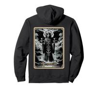Dark Satanic Unholy Witchcraft Tarot Card Temperance Pullover Hoodie