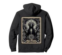 Dark Satanic Unholy Witchcraft Tarot Card The World Pullover Hoodie