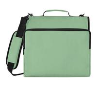 Dark Sea Green Binder Tote Bag with 500 Sheet Capacity, 180 Degree Lay-Flat Portfolio for Architects