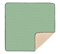 Dark Sea Green Solid Color Pure Plain Soft Thick Baby Gym & Activity Mat for Floor Lightweight Tummy Time & Crawling Mat for Babies Infants Toddlers, 50'' x 50''