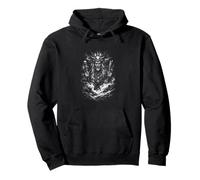 Dark shaman skull sorcerer tribal spirit ritual Pullover Hoodie