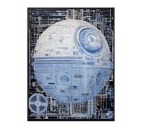 Dark Side Engineering Death Star Schematic Blueprint Science Fiction Technology Design Extra Large XL Wall Art Poster Print