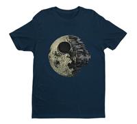 Dark Side of The Moon - Funny Graphic Men's T-Shirt - Casual Printed Tee - Great Gift for Dad, Husband or Brother - Blue - XL