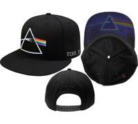 Dark Side of the Moon logo Snapback Baseball Cap Pink Black One Size