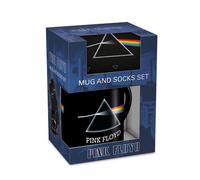 Dark Side Of The Moon Mug and Sock Set Pink Floyd Black One Size