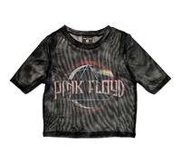 Dark Side Of The Moon Seal Mesh Crop Top Pink Floyd Black S
