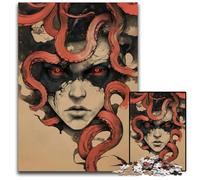 Dark Siren's Curse Jigsaw Puzzle 1000 Pieces paper Jigsaw Brain Challenge Game for TeenagersFamily Interaction 1000 PCS(38x26cm)