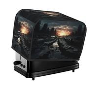 Dark skies Toaster cover, suitable for wide slot design, with side storage bag, easy to clean, dustproof, suitable for kitchen.
