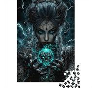 Dark Sorcerer 1000 Piece Jigsaw Puzzle Paper for Adults Illusion Sphere Puzzle Game Home Decor Gift 52x38cm/1000pcs