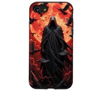 Dark Sorcerer & Blood Dark Moon Ravens Gothic Fantasy night Case for iPhone SE (2020) / 7/8