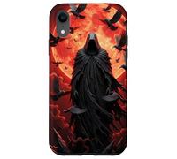 Dark Sorcerer & Blood Dark Moon Ravens Gothic Fantasy night Case for iPhone XR