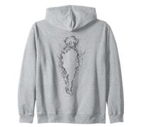 DARK SOULS Humanity Design Zip Hoodie