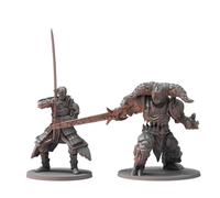 Dark Souls The Role Playing Game: Sir Alonne & Smelter Demon Miniatures & Stat Cards. DnD, RPG, D&D, Dungeons & Dragons. 5E Compatible