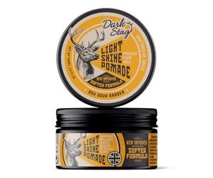 Dark Stag Light Shine Pomade, Medium Hold Hair Pomade For Men, 100ml | Professional Styling Product, Water Based, Easy to Wash, Sleek Traditional Styles