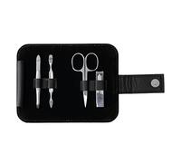 Dark Stag Mens Manicure Set - Grooming Kit Ideal for Travel: Nail Scissors, Clipper, Cuticle Pusher and Tweezers