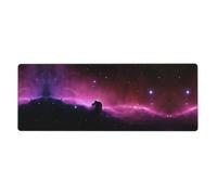 Dark Star Sky Oversized Desk Pad, Thick Base Mat, Ergonomic Comfort Pad for Precision Mouse Control