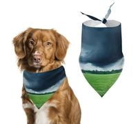 Dark Storm Clouds Funny Dog Bandanas Puppy Triangle Scarf Washable Bib for Small Medium Large Pet
