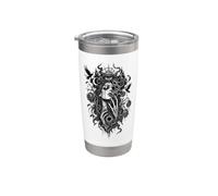 Dark Surreal Gothic Eye Skeleton Hands Art Stainless Steel Insulated Tumbler