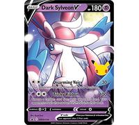 Dark Sylveon V SWSH134 Pokemon Promo Card (Celebrations Promo Series) + TitanCards® Toploader