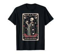 Dark Tarot The Expectant Mother Skeleton Moon Pregnancy T-Shirt