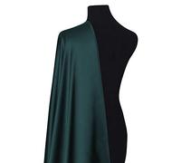 Dark Teal Plain Crepe De Chine Dress Fabric Silky Polyester Fabric for Dressmaking, Blouses, Decoration, Craft Bridal Material |44/45" | 112cm Wide | Sold by The Metre
