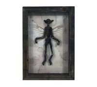Dark Theme Animal Specimen Photo Frame - Mysterious Solid Wood Decoration Stand, Gothic Box Station | Creative Wall Mounted Interior For Entertainment Prop
