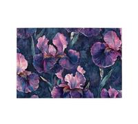Dark-Toned Purple Curly Flowers 1000 Piece Jigsaw Puzzles For Adults Wooden Puzzles For Adults Gifts Home Decor