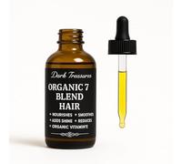 DARK Treasures Seven Blend Hair Oil (100ml) heat protection, suitable for all hair types زيت الشعر سيفين بليند للحماية من الحرارة
