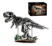 Dark Tyrannosaurus Rex Skeleton Building Blocks Set - 1876PCS Dinosaur Fossil Bricks Kit, T. rex Model for Adults, Home Office Decor, STEM Educational Toy, Creative Gift for Men, Women