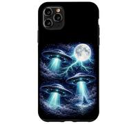Dark UFOs Under the Moon - Vintage Fantasy Lightning Art Case for iPhone 11 Pro Max