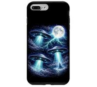 Dark UFOs Under the Moon - Vintage Fantasy Lightning Art Case for iPhone 7 Plus/8 Plus
