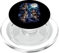Dark Uncle Sam Under the Full Moon Vintage Fantasy Lightning PopSockets PopGrip for MagSafe